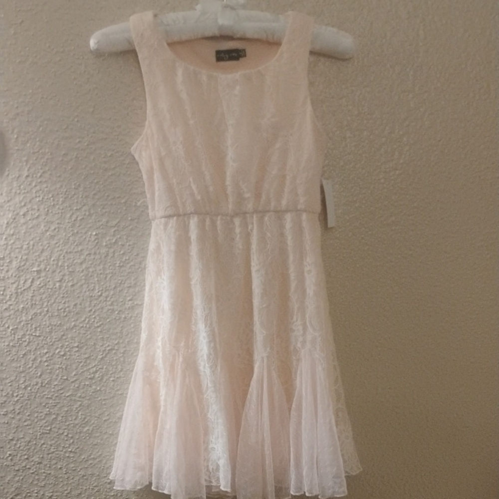 Cream Sleeveless Scoop Neck Sundress for Weddings